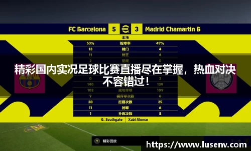 精彩国内实况足球比赛直播尽在掌握，热血对决不容错过！